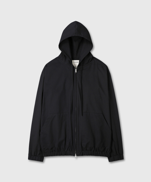 LOOSED OLD хлопок капюшон ZIP-UP (чёрный)