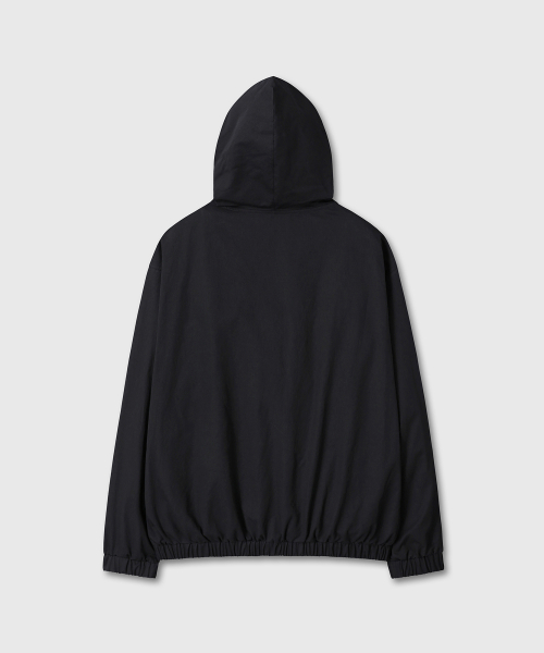 LOOSED OLD хлопок капюшон ZIP-UP (чёрный)
