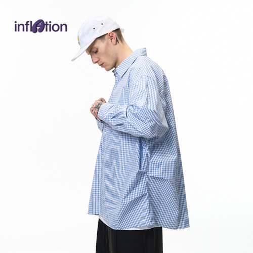 в складку Gingham рубашка