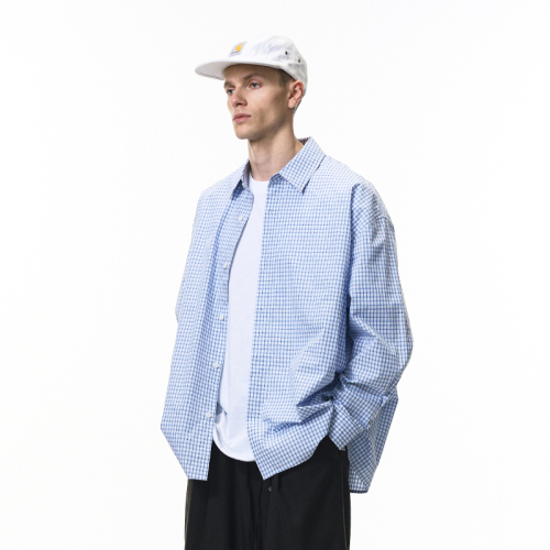 в складку Gingham рубашка