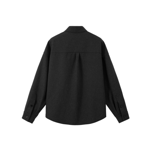лён ткань Drop Shoulder рубашка