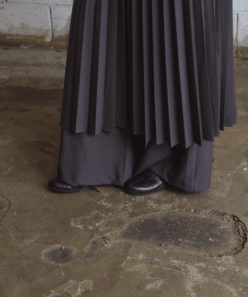 Pleats юбка штаны (2C)