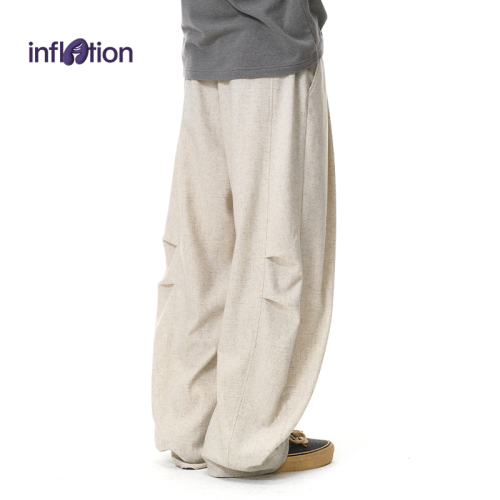 QB лён широкий Leg Pant