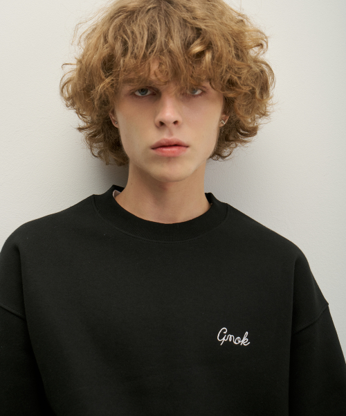 Свитшот с вышивкой small logo (Black)