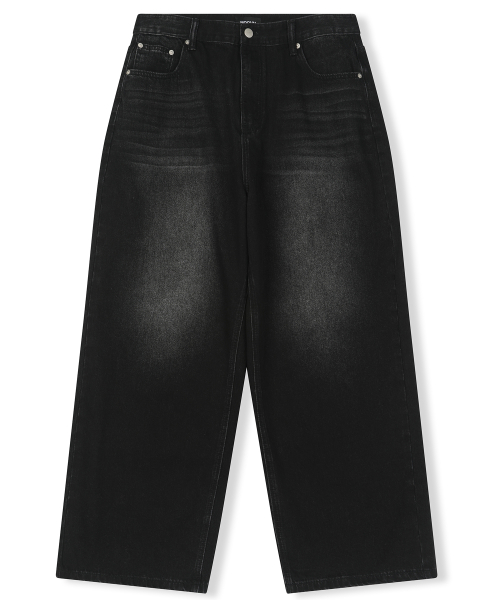 Широкие джинсы Vintage Sand (Deep Black)