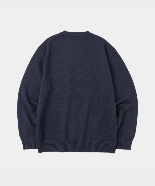 Базовый круглый джемпер Navy