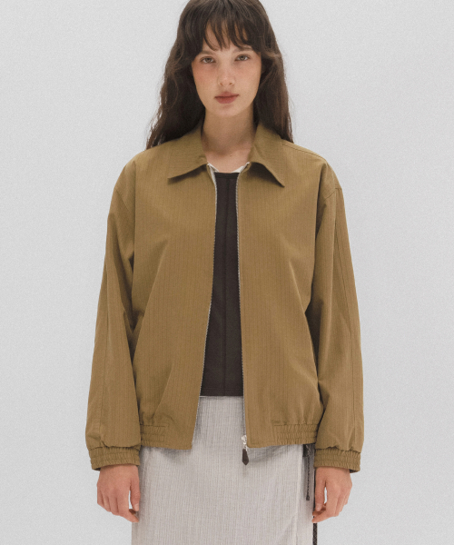 Lagom stripe бомбер (olive)