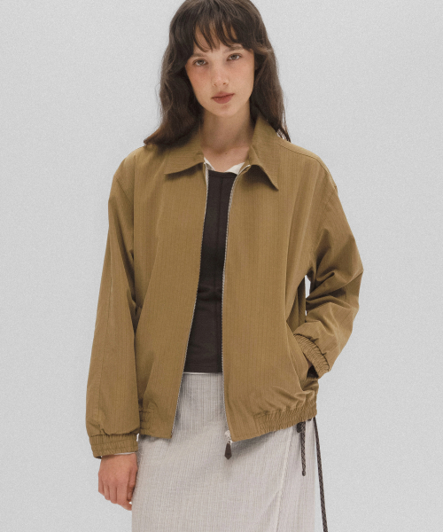 Lagom stripe бомбер (olive)