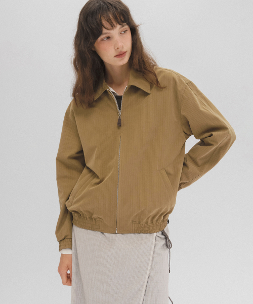 Lagom stripe бомбер (olive)