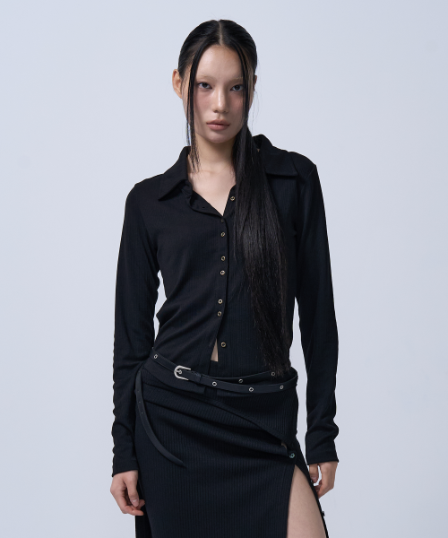 пуговица DETAIL SHIRTS кардиган(чёрный)