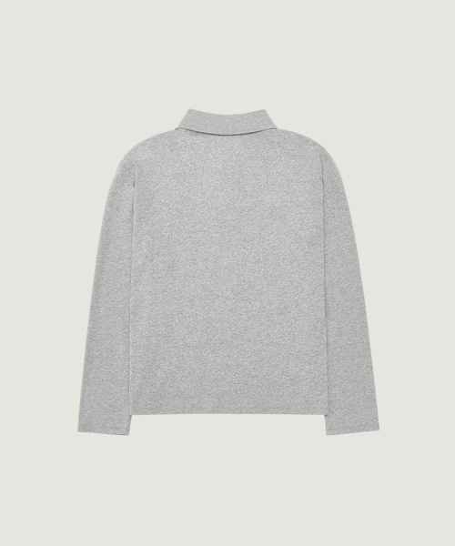 FAYE воротник L/S T-рубашка (серый)