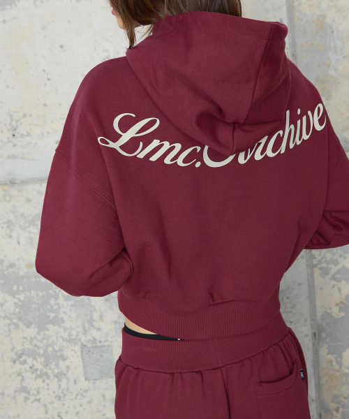 WM BACK LETTERING CROPPED худи чёрный