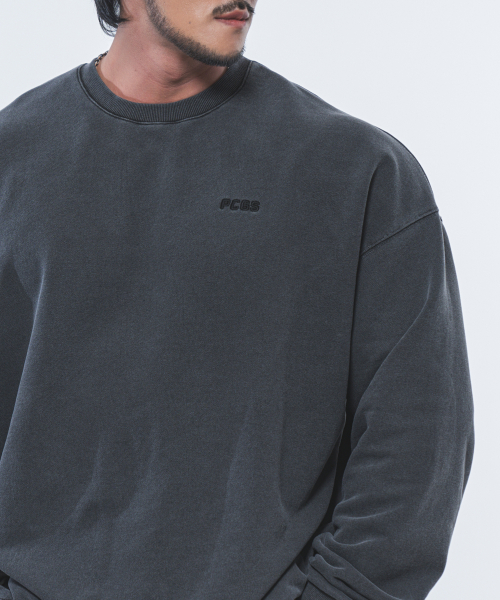 Оверсайз свитшот P2457 Garment Dyeing [Charcoal]