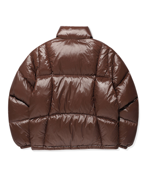 Женский глянцевый пуховик Ducky Short Brown