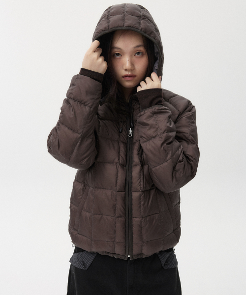 REVERSIBLE PADDED DUCK DOWN, коричневый