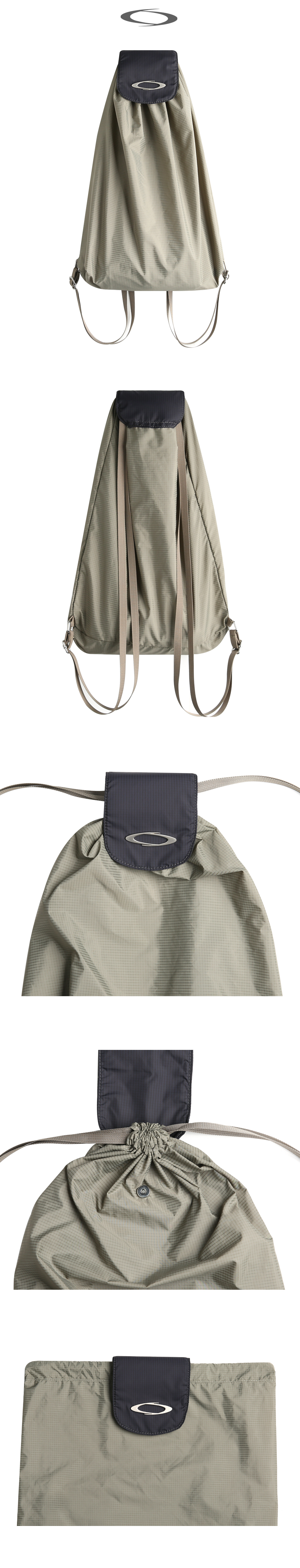 DRAW FLAP BACKPACK - 3 COLORS BLACK