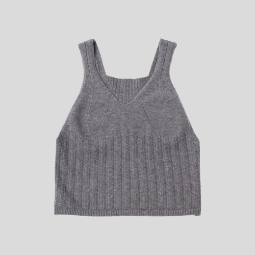 LS_Simple knit vest_2color