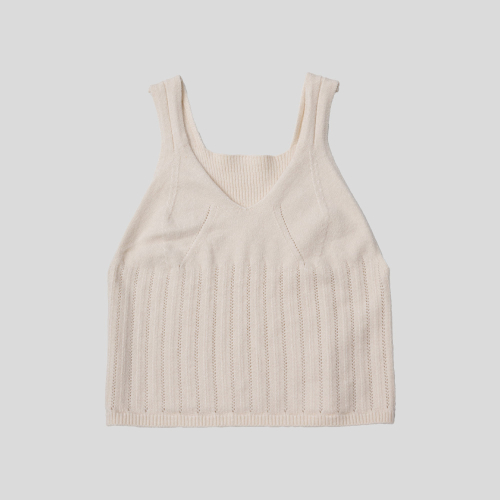 LS_Simple knit vest_2color