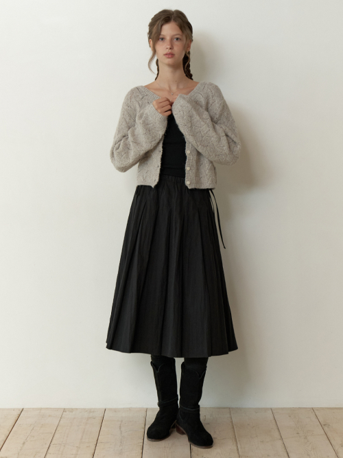 Nova knit cardigan (gray)