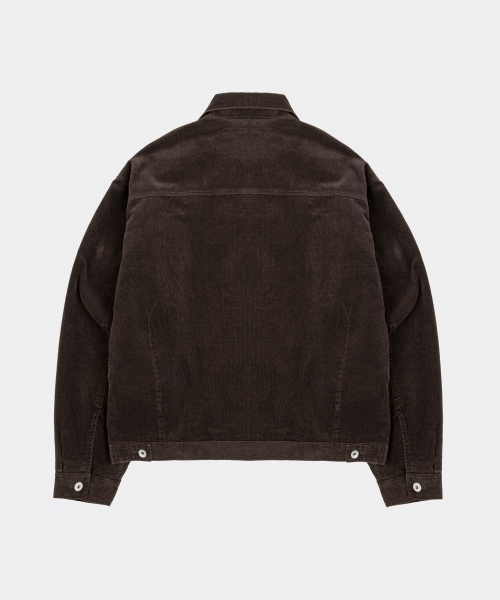 Soft Corduroy Tracker Jacket Dark brown
