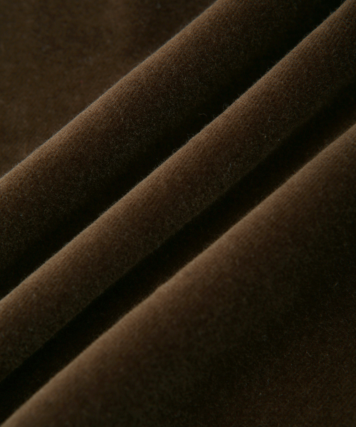 VELVET BLOUSON JACKET [BROWN]