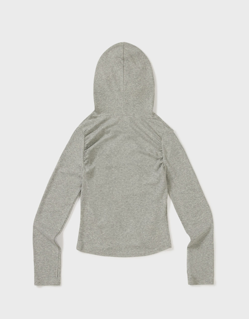 [MMW] SHIRRING LINE HOOD LSV-T (GREY)