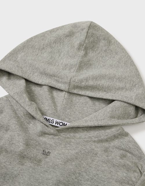 [MMW] SHIRRING LINE HOOD LSV-T (GREY)