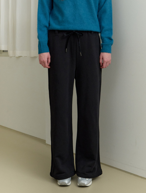 Easy mood wide pants - black