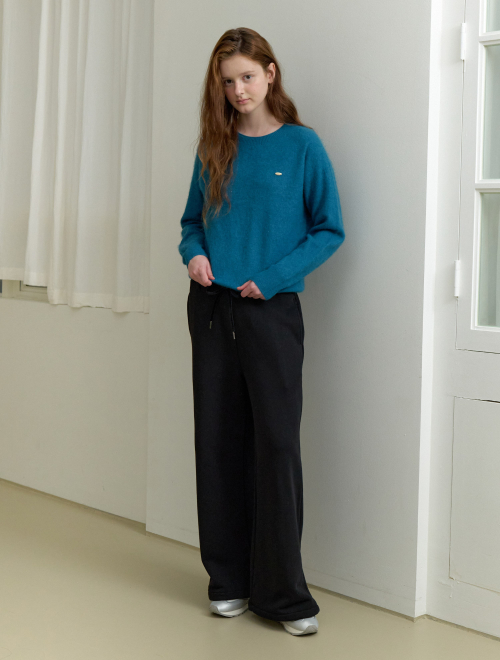 Easy mood wide pants - black