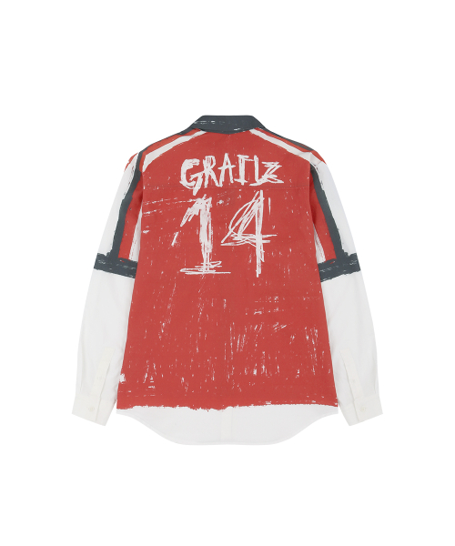 FOOTBALL ILLUSION SHIRT [RED]
