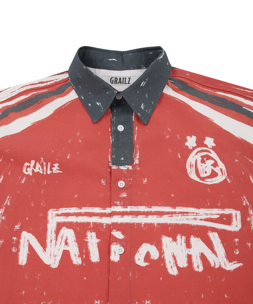 FOOTBALL ILLUSION SHIRT [RED]