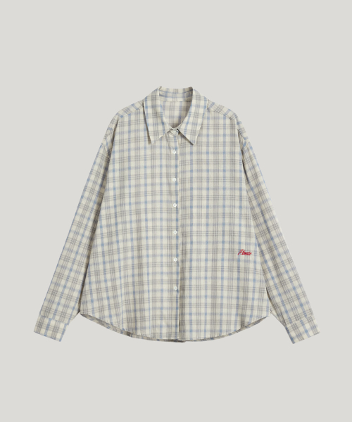 signature naming check shirt_skyblue