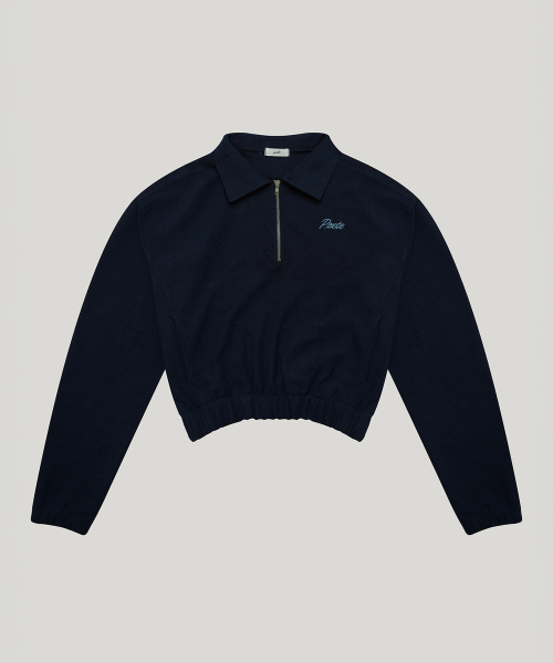 day half zip-up_navy
