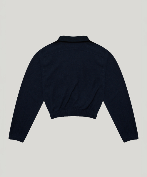 day half zip-up_navy