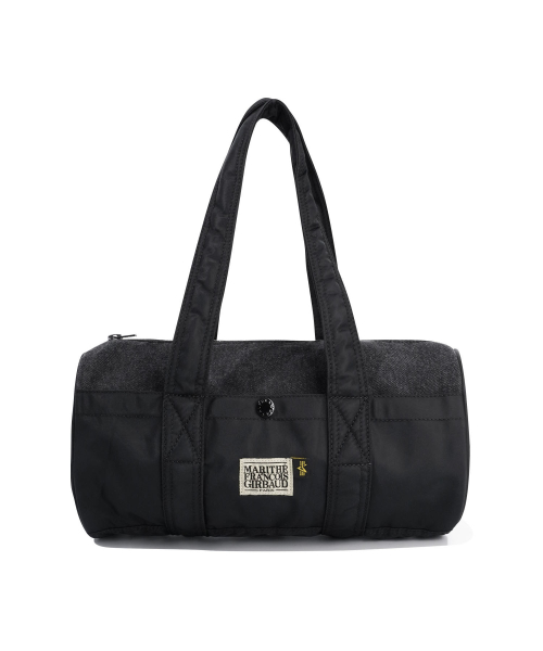 MARITHE X ALPHA INDUSTRIES CLASSIC LOGO NYLON DUFFLE BAG black