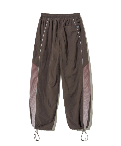 Speed Track Solid nylon Pants Brown