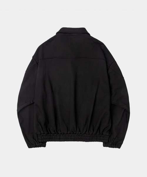 Habi blouson Sweat Jacket Black