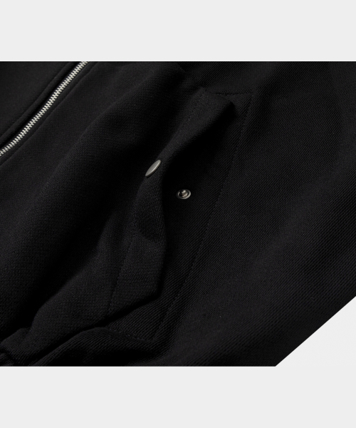 Habi blouson Sweat Jacket Black