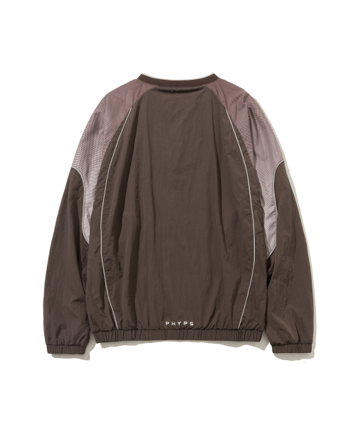 MUSINSA | PHYPS MOTORCYCLE Speed Track Solid nylon Long Sleeve Brown