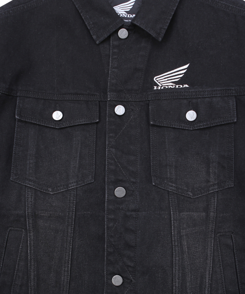 Vintage Old Denim Jacket Black