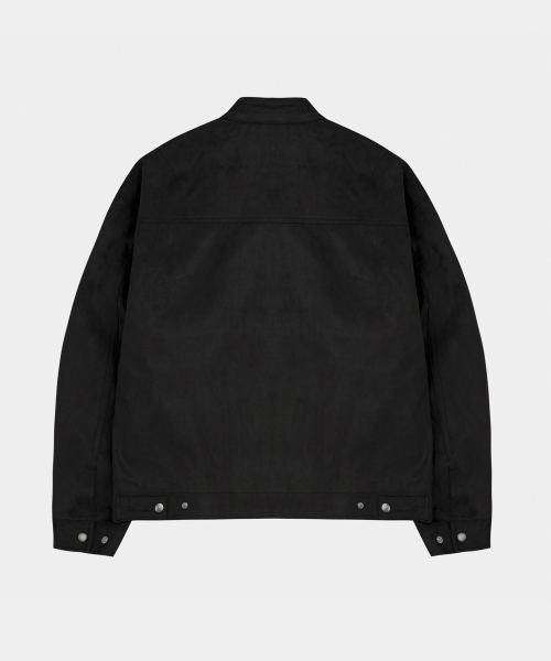 Racer Suede blouson jacket black