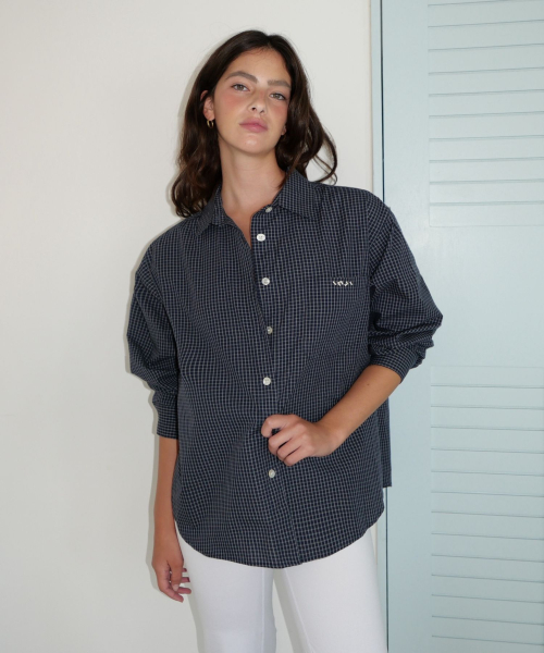Check Oversized Shirt