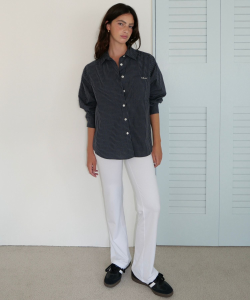 Check Oversized Shirt