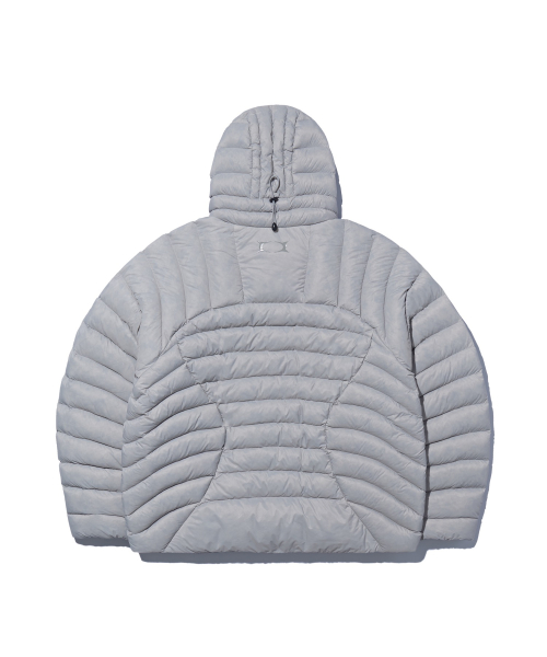 Wormhole Bubble Light Down Jacket Grey