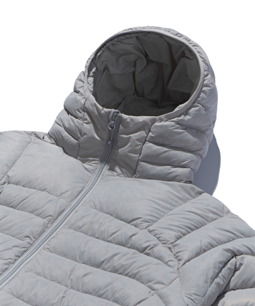 Wormhole Bubble Light Down Jacket Grey