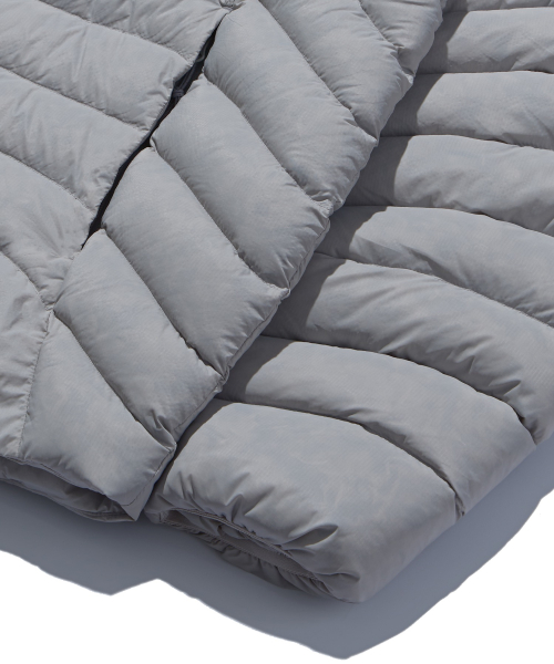 Wormhole Bubble Light Down Jacket Grey