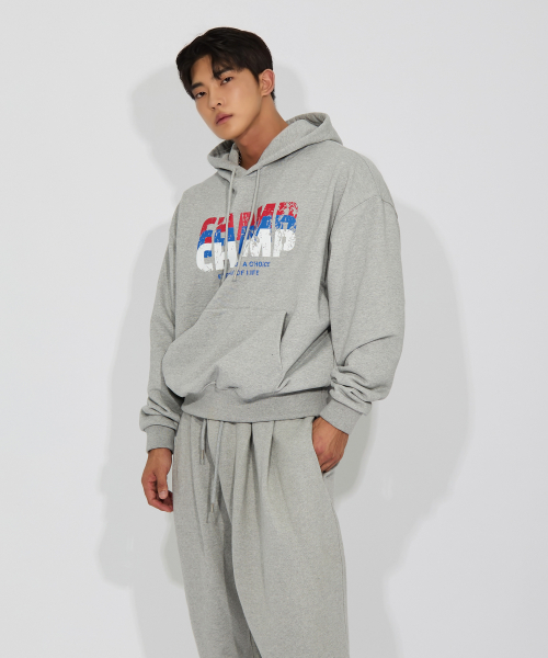 Оверсайз худи Champ в 3 цветах Grey