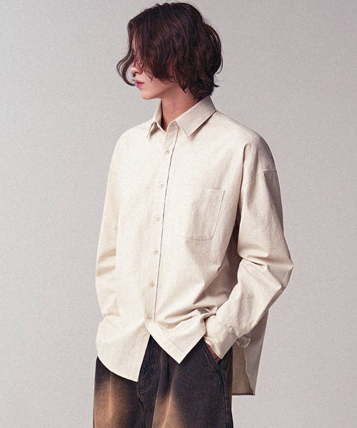 Overfit Plain Shirt_10Colors
