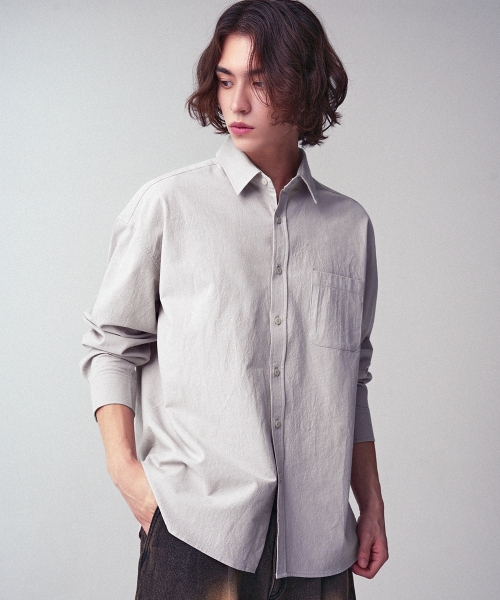 Overfit Plain Shirt_10Colors