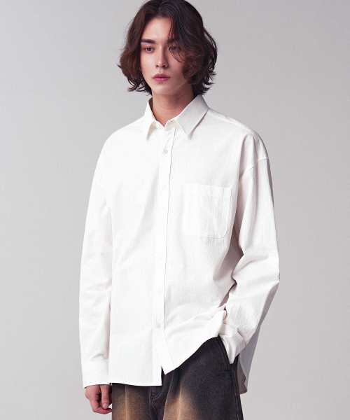 Overfit Plain Shirt_10Colors